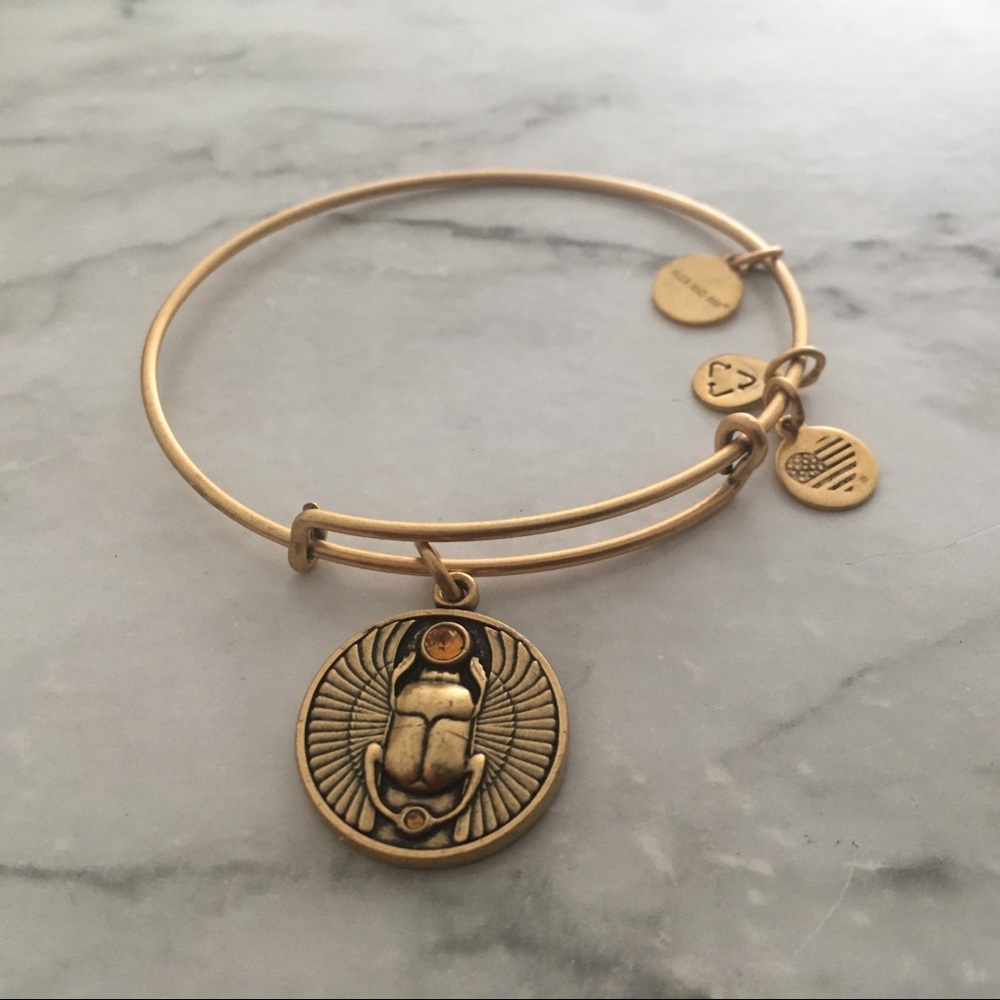 Alex and Ani Gold Charm Bracelet